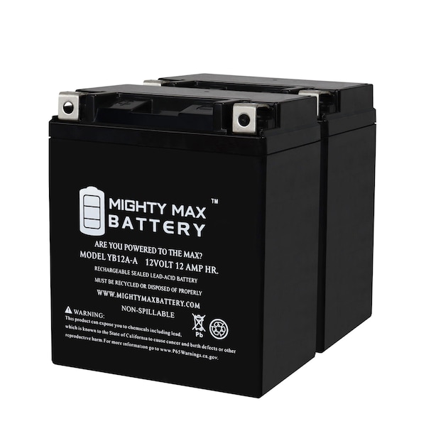 Mighty Max Battery YB12A-A 12V 12AH Replacement Battery compatible